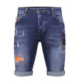 Local Fanatic Denim Shorts Heren Slim Fit - 1049 - Blauw