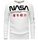 Local Fanatic Heren Sweater - NASA International - Wit