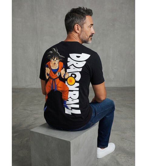 True Rise Oversized T shirt Heren - Heren Tshirts Dragon Ball - Tshirts Heren Grappig -1965-  Zwart
