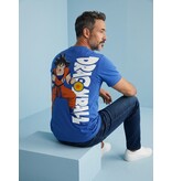 True Rise Heren T shirt  met Print - Tshirts Heren Grappig - Oversized T shirt Heren - Dragon Ball -1969-  Blauw