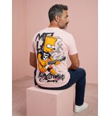 True Rise T-shirts Heren Grappig - Shirt Heren - Heren T shirt met Print - Fun Shirt Simpsons -1991- Roze