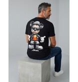 True Rise  T shirt Heren met Print Grappig - T shirt Heren - Heren Tshirt met Opdruk - Funny Shirt Mouse  -1975- Zwart