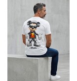True Rise  T shirt Heren - T shirt Heren met Print Grappig - Heren Tshirt met Opdruk - Funny Shirt Mouse  -1975- Wit