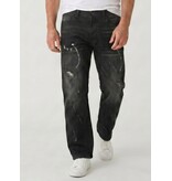TRUE RISE Baggy Jeans Heren - Oversized Jeans  - Spijkerbroek Heren Volwassenen -JC8167N- Black
