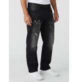 TRUE RISE Baggy Jeans Heren - Oversized Jeans  - Spijkerbroek Heren Volwassenen -JC8167N- Black