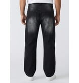 TRUE RISE Baggy Jeans Heren - Oversized Jeans  - Spijkerbroek Heren Volwassenen -JC8167N- Black