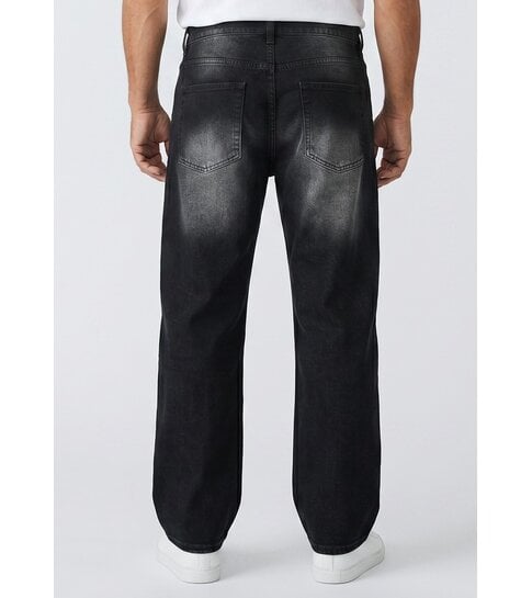 TRUE RISE Baggy Jeans Heren - Oversized Jeans  - Spijkerbroek Heren Volwassenen -JC8167N- Black