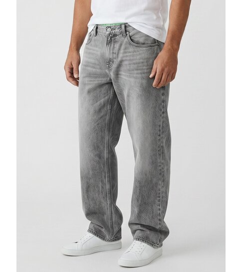 TRUE RISE Baggy Jeans Heren - Oversized Jeans  - Spijkerbroek Heren Volwassenen - YX3606 - Grijs