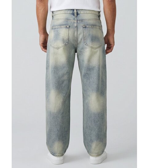 TRUE RISE Baggy Jeans Heren - Oversized Jeans  - Spijkerbroek Heren Volwassenen -XSF78523- Blauw