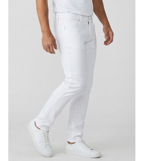 TRUE RISE Witte Jeans Heren Broek - Heren Jeans Regular Fit - Stretch Jeans Heren - Witte Spijkerbroek Heren - 3423 - Wit