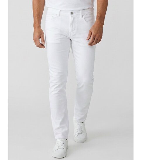 TRUE RISE Witte Jeans Heren Broek - Heren Jeans Regular Fit - Stretch Jeans Heren - Witte Spijkerbroek Heren - 3423 - Wit