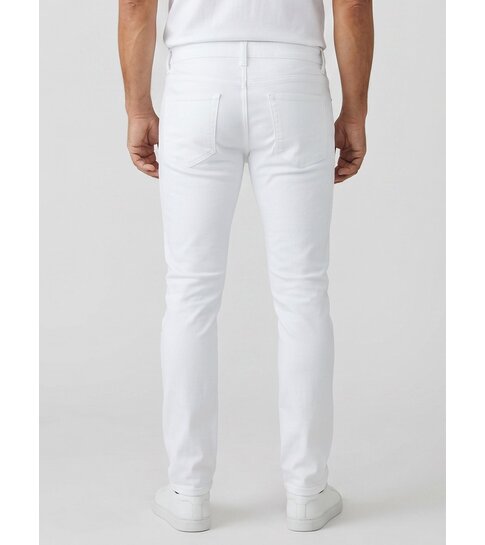 TRUE RISE Witte Jeans Heren Broek - Heren Jeans Regular Fit - Stretch Jeans Heren - Witte Spijkerbroek Heren - 3423 - Wit