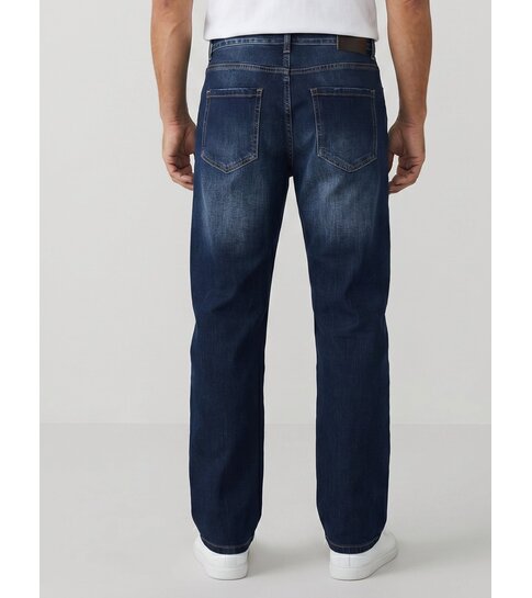 TRUE RISE Baggy Jeans Heren - Oversized Jeans  - Spijkerbroek Heren Volwassenen -JC8138B- Blauw
