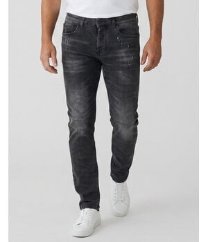 TRUE RISE Jeans Heren  Slim Fit - Spijkerbroek Heren Volwassenen -Stretch Jeans Heren -8373- Grijs