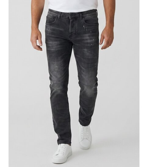 TRUE RISE Jeans Heren  Slim Fit - Spijkerbroek Heren Volwassenen -Stretch Jeans Heren -8373- Grijs
