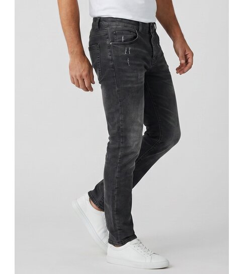 TRUE RISE Jeans Heren  Slim Fit - Spijkerbroek Heren Volwassenen -Stretch Jeans Heren -8373- Grijs