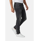 TRUE RISE Jeans Heren  Slim Fit - Spijkerbroek Heren Volwassenen -Stretch Jeans Heren -8373- Grijs