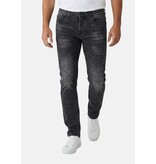 TRUE RISE Jeans Heren  Slim Fit - Spijkerbroek Heren Volwassenen -Stretch Jeans Heren -8373- Grijs
