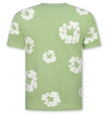 True Rise Bloemen Print  Zomerset Heren - Bloemen Pak met Short Heren Twinset -1770 -Groen