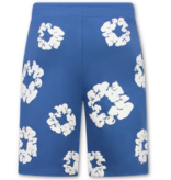 True Rise Bloemen Print  Zomerset Heren - Bloemen Pak met Short Heren Twinset -1770 -Navy