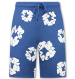 True Rise Bloemen Print  Zomerset Heren - Bloemen Pak met Short Heren Twinset -1770 -Navy
