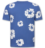 True Rise Bloemen Print  Zomerset Heren - Bloemen Pak met Short Heren Twinset -1770 -Navy