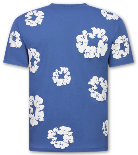 True Rise Bloemen Print  Zomerset Heren - Bloemen Pak met Short Heren Twinset -1770 -Navy