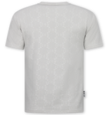 True Rise Zomerset Heren ICON - Oversized T shirt en Short Heren - Twinset - 2096 - Grijs