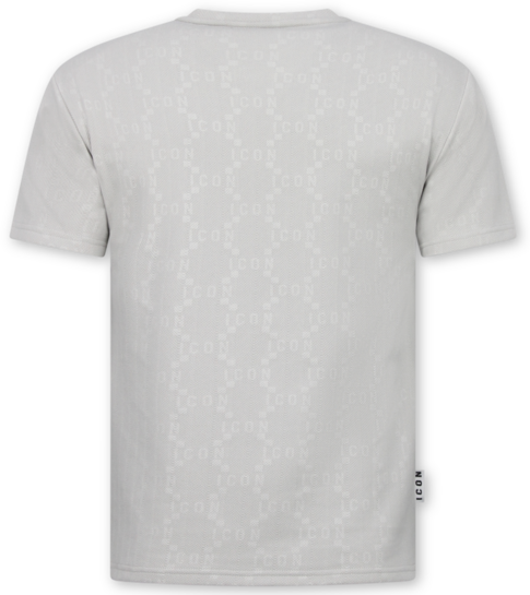 True Rise Zomerset Heren ICON - Oversized T shirt en Short Heren - Twinset - 2096 - Grijs