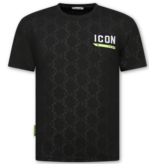 True Rise Zomerset Heren ICON - Oversized T shirt en Short Heren - Twinset - 2096 - Zwart