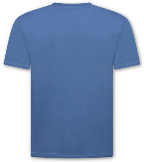 True Rise Oversized T shirt Heren  - Effen T shirt Heren  Blanco - MD6530 - Donker Blauw