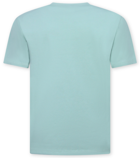 True Rise Oversized T shirt Heren  - Effen T shirt Heren  Blanco - MD6530 - Mint Groen