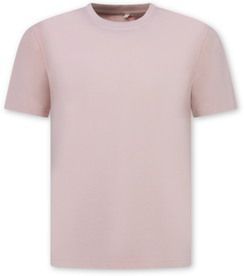 True Rise Oversized T shirt Heren  - Effen T shirt Heren  Blanco - MD6530 - Roze
