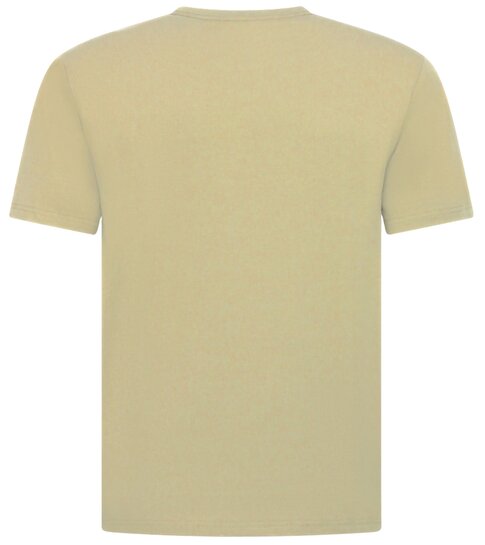 True Rise Oversized T shirt Heren  - Effen T shirt Heren  Blanco - MD6530 - Licht Bruin