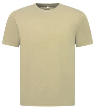 True Rise Oversized T shirt Heren  - Effen T shirt Heren  Blanco - MD6530 - Licht Bruin
