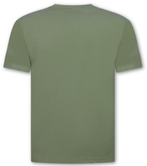 True Rise Oversized T shirt Heren - Effen T shirt Heren Blanco - MD6530 - Donker Groen
