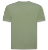 True Rise Oversized T shirt Heren - Effen T shirt Heren Blanco - MD6530 - Licht Groen