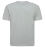 True Rise Oversized T shirt Heren - Effen T shirt Heren Blanco - MD6530 - Licht Grijs