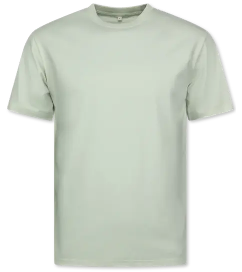 True Rise Oversized T shirt Heren  - Effen T shirt Heren  Blanco - MD6530 - Beige