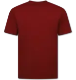 True Rise Oversized T shirt Heren  - Effen T shirt Heren  Blanco - MD6530 - Bordeaux