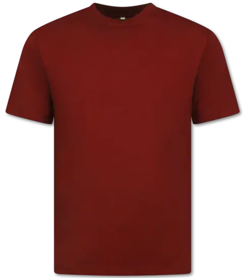 True Rise Oversized T shirt Heren  - Effen T shirt Heren  Blanco - MD6530 - Bordeaux