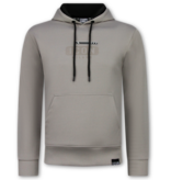 True Rise ICON Hoodie Trainingspak Heren - Joggingpak Heren Volwassenen - Huispak Heren - 6152 - Grijs
