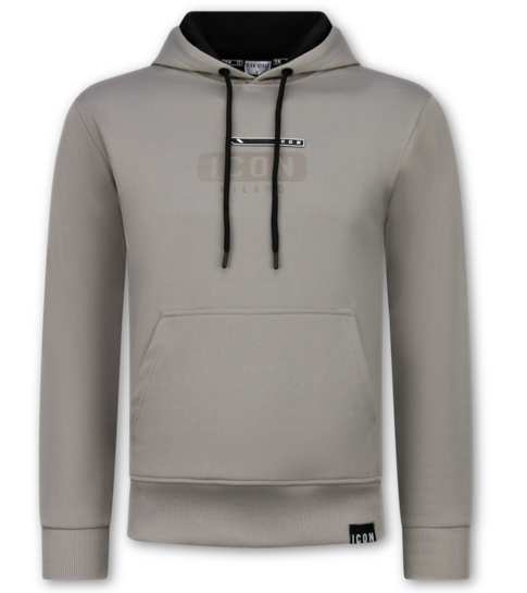 True Rise ICON Hoodie Trainingspak Heren - Joggingpak Heren Volwassenen - Huispak Heren - 6152 - Grijs