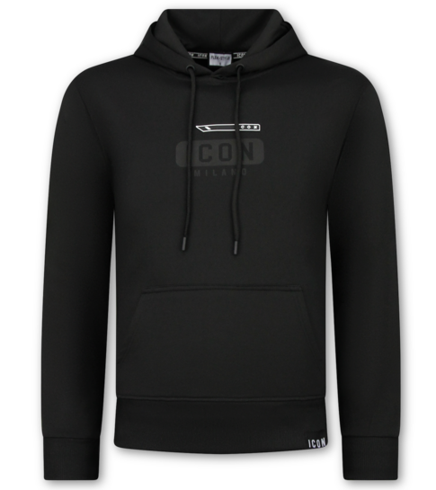 True Rise ICON Hoodie Joggingpak Heren - Trainingspak Heren - Huispak Heren Volwassenen - 6152 - Zwart