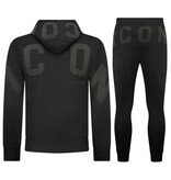 True Rise ICON Hoodie Joggingpak Heren - Trainingspak Heren - Huispak Heren Volwassenen - 6152 - Zwart