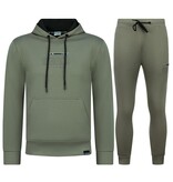 True Rise ICON Huispak Heren - Trainingspak Heren - Joggingpak Heren Volwassenen - 6152 - Groen