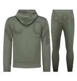 True Rise ICON Huispak Heren - Trainingspak Heren - Joggingpak Heren Volwassenen - 6152 - Groen