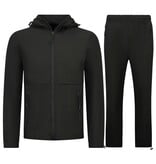 True Rise Tech Suit Zomerset  Trainingspak Heren - Dunne Tracksuit Heren -  Huispak Heren -1050 - Zwart