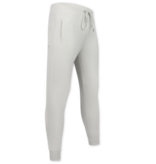 ENOS Casual Oversized Joggingpak Heren Volwassenen - Trainingspak Heren - Nette Tweedelige Set - 5853 - Wit