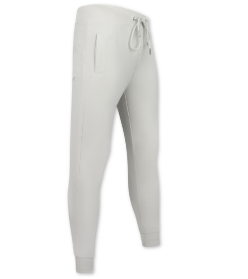 ENOS Casual Oversized Joggingpak Heren Volwassenen - Trainingspak Heren - Nette Tweedelige Set - 5853 - Wit